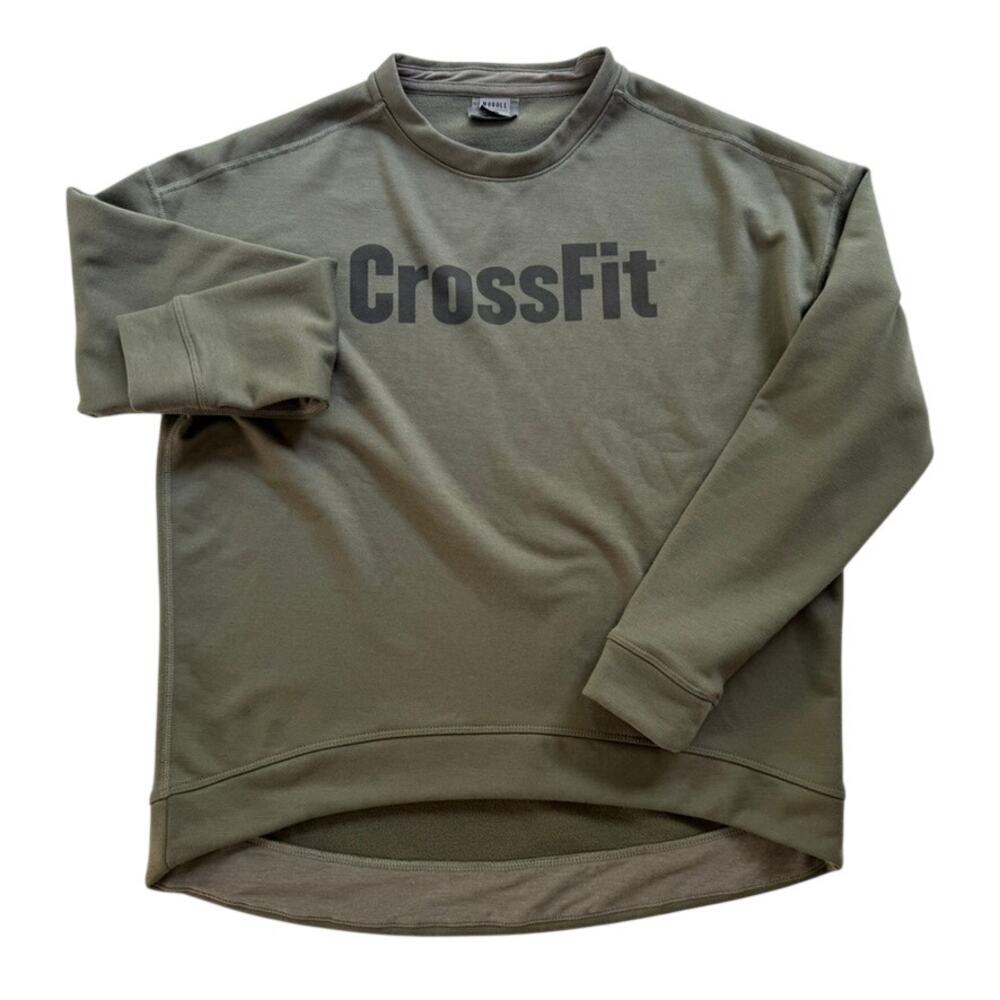 NoBull Project Crossfit Green Ladies Sweatshirt Small Cotton Fleece Gym Crossfit